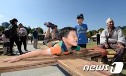 곤장체험은 힘들어