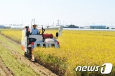 [단신] 김문수 경기도지사, 여주시에서 벼베기 시연