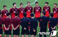 비장한 각오의 한국 대표팀