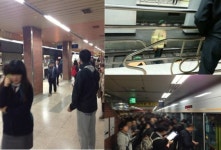 분당선 태평역 투신사고 기관사 목소리에 떨림이…