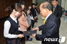 목포시, 예체능 우수학생 22명에 980만원 지원