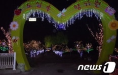 남원서 불 밝힌 로맨틱 트리 눈길