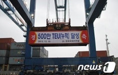 광양항 한국국제터미널 500만TEU 달성
