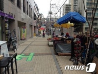 동울산종합시장 상가-노점상 영역다툼 시끌