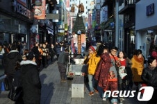 [화보] 성탄절 맞은 춘천 명동거리