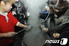 원주시 새해를 알리는 치악종각 타종