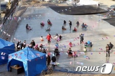 인천 동구, 자연 썰매장 개장