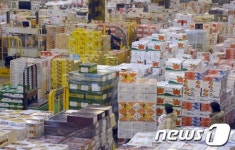 설 명절에 판매할 과일입니다