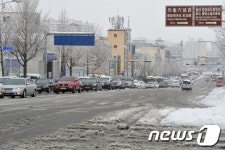 9.6cm 눈내린 울산…직장인 지각사태 속출
