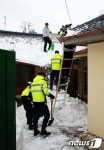 경찰, 강릉 폭설 피해복구 온 힘을 다해
