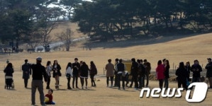 봄놀이 가자 북적이는 공원