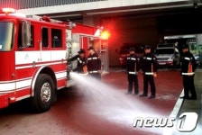 세종소방서, 다목적 특수구조차 조작훈련