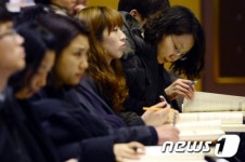 고3 담임교사들 진학지도 설명 들으러 왔어요