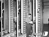 1962년 광화문전화국 개국 업무개시