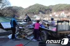[단신]공주시 사곡운암리 노인회 재활용품 수거