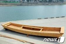 정선 나룻배 아리랑 2호, 9일 조양강변서 진수식