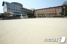 [세월호 침몰] 텅 빈 단원고등학교 운동장