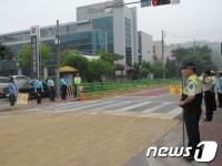 진안署, 중앙초교서 스쿨존 캠페인
