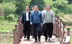 함양 은행천 찾은 남상호 청장