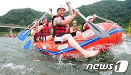 제2회 전북도지사배 전국 래프팅 대회 무주서 개막