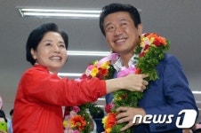 당선 소식 접하는 유의동
