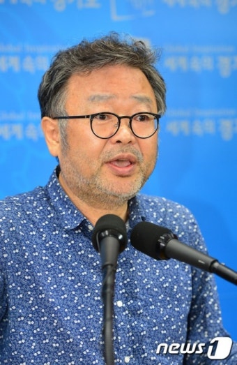 혁신위원회 설명하는 조동원 혁신위원장