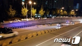 탄방동 계룡로 지하차도…트럭 추돌사고 2명부상