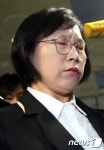 피의자 신분으로 경찰 출석하는 김현