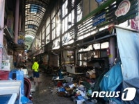 창원 가음정시장 노점 불…3000만원 재산피해