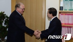 박원순 시장, 스웨덴 요란페르손 전 총리 면담