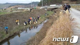 창녕 이방면, 우포늪 유입 하천 환경정화활동 실시