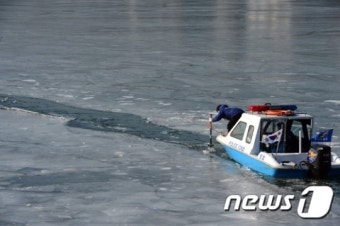 출동로 확보나선 한강경찰대