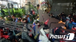 SK브로드밴드 비정규직 노동자, SK빌딩 점거농성