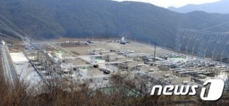 경남 창녕군 성산면 방리 마을 북경남변전소 전경