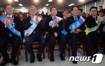 한자리에 모인 새정치민주연합 당대표 후보들