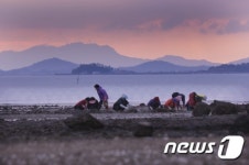 석양이 아름다운 백사마을