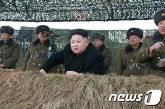 김정은 위원장, 동계도하훈련 참관
