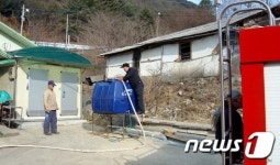 인제소방서, “겨울가뭄 급수지원 총력”