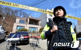 화성 엽총 사건, 무장 경찰이 현장통제