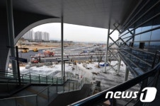KTX포항역 마무리 공사 중