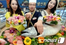 횟감으로 최고급 수준인 참다랑어 맛보세요