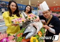 횟감으로 최고급 수준인 참다랑어 맛보세요