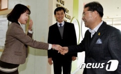 학교에 간 이재정 경기도 교육감