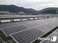 한국지엠, 창원공장 11.5MW급 태양광 발전시설 가동