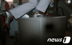 합수단 차량에 실린 일광공영 금고