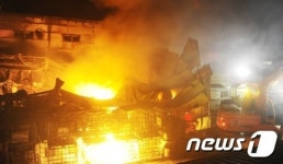 경남 김해시 주촌면 내삼리 공단 화재 현장(추가 사진)