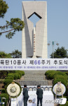 육탄 10용사 충용탑 앞에서