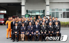 [단신]송석두 충남도 행정부지사, 부여소방서 격려 방문