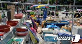 신흥동주차장 일원 불법건축물 철거