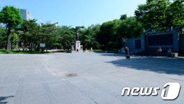 메르스 여파로 도심 공원 한산